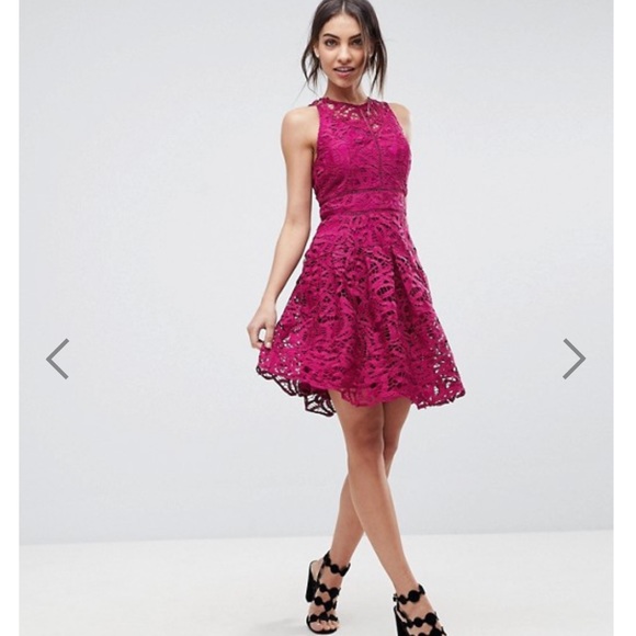 NWT ADELYN RAE Dylan Lace Fit and Flare Dress - Picture 2 of 7